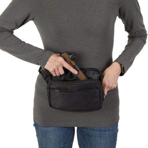 P27105_FANNY-PK.jpg US PEACEKEEPER SIDEKICK PACK - BLACK W/ POCKET FOR MICRO GUN
