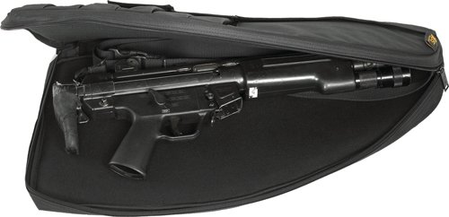 US PEACEKEEPER 26" SMG/SBR CSE - 3 MAG POUCHES 600 DENIER BLACK