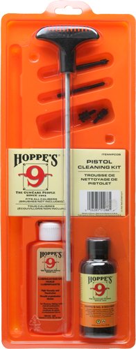 HOPPES PISTOL CLEANING KIT - UNIVERSAL CLAMSHELL PACKAGE