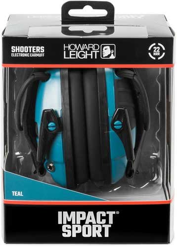 HOWARD LEIGHT IMPACT SPORT - TEAL ELECTRONIC MUFF NRR22