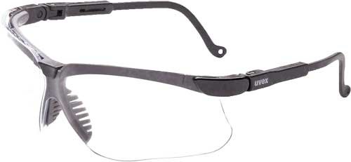 HOWARD LEIGHT GENESIS GLASSES - BLACK FRAME/CLEAR LENS