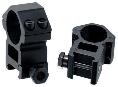 RGWM25H4.jpg UTG RINGS 1" HIGH PROFILE - MATTE BLACK PICATINNY/WEAVER