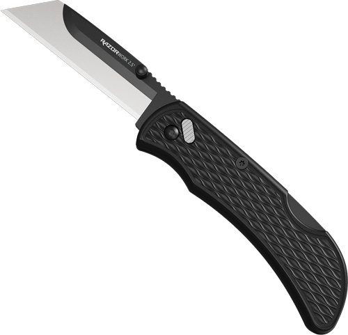 RWK252C_1.jpg OUTDOOR EDGE RAZOR-WORK 2.5" - BLACK W/2 UTILITY BLADES