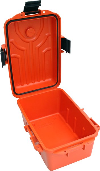 MTM SURVIVOR DRY BOX - LARGE 10"X7"X5" ORANGE