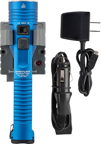 STREAMLIGHT STINGER 2020 LED - W/120V AC/12V DC CHARGER BLUE