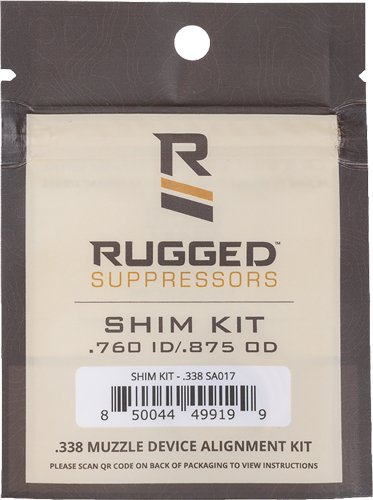SA017.jpg RUGGED SUPPRESSORS SHIM KIT - 338 CAL 3/4X24/M18X1/M18.5X1