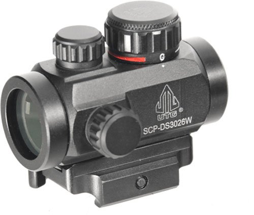 SCPDS3026W.jpg UTG RED MICRO DOT 4.0 MOA 2.6" - 30MM W/INTEGRAL QD MOUNT