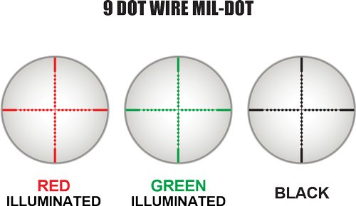 UTG BUGBUSTER 3-9X32 1" RGB - MIL-DOT W/QD RINGS BLACK