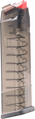 SMKGLK2118.jpg ETS MAGAZINE FOR GLOCK 45ACP - 18RD CRBN SMOKE FITS 21/30/41