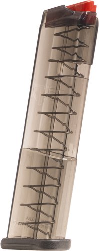 SMKGLK4312.jpg ETS MAGAZINE FOR GLOCK 9MM - 12RD CARBON SMOKE FIT 43