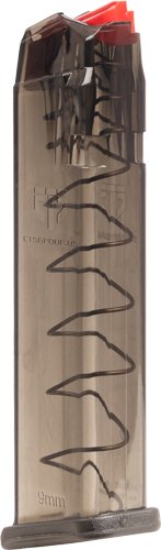 SMKGLK922.jpg ETS MAGAZINE FOR GLOCK 9MM - 22RD CARBON SMOKE FIT 17/19/26