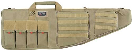 GPS TACTICAL AR CASE 42" TAN - W/EXTERNAL HANDGUN HOLDER