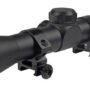 TRUGLO SCOPE BUCKLINE 4X32MM - DUPLEX BLACK W/WEAVER RINGS