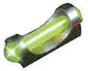 TRUGLO SIGHT FAT BEAD GREEN - W/UNIVERSAL THREAD ADAPTERS