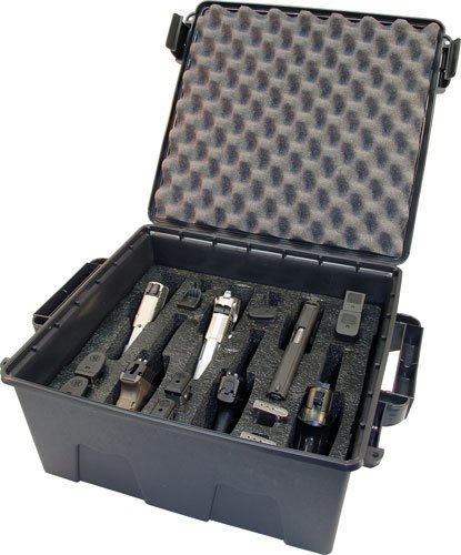 MTM TACTICAL PISTOL HANDGUN - CASE 6 GUN DARK GREY