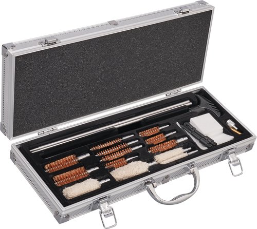 HOPPES UNIVERSAL CLEANING KIT - 26PCS. W/ALUMINUM STORAGE CASE