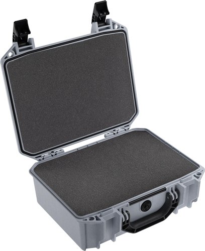 PELICAN VAULT MEDIUM PISTOL - CASE W/ FOAM GHOST GRAY