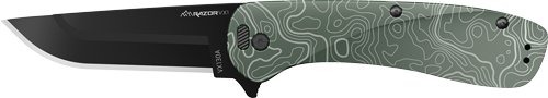 VX130CC.jpg OUTDOOR EDGE RAZOR VX1 3" FLDR - GREEN TOPO ALUM SPRING ASSIST