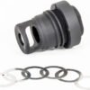 YHM MINI QD MUZZLE BRAKE - 5.56MM FOR 1/2X28 THREADS
