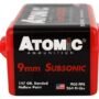 ATOMIC 9MM LUGER 147GR - SUBSONIC JHP 50RD 10BX/CS