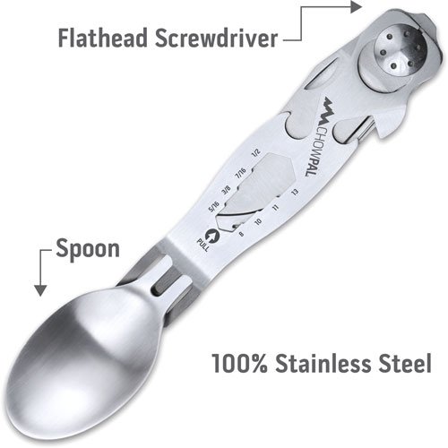 OUTDOOR EDGE CHOWPAL MEALTIME - MULTITOOL W/KNIFE & ORNG POUCH