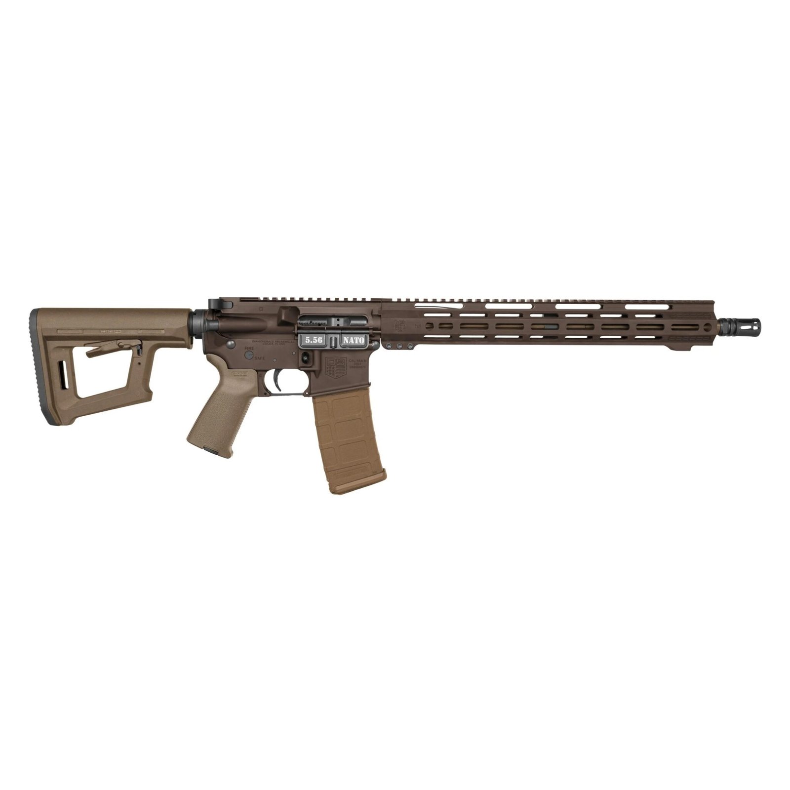 db1717k1320ba7.jpeg DIAMONDBACK FIREARMS DB15 5.56 BROWN 16" M-LOK 15"