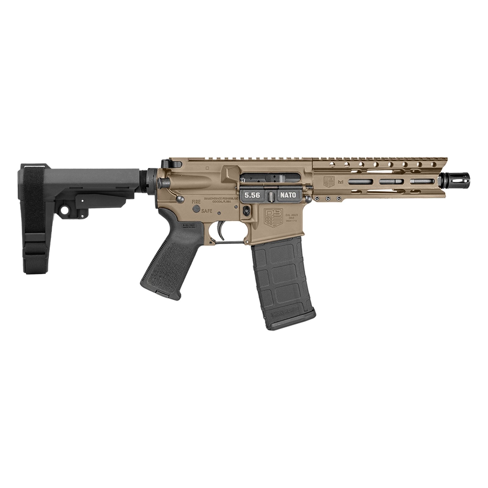 db1913k061e3d5.jpg DIAMONDBACK FIREARMS DB-15 PIST 5.56MM FDE 7" SBA3