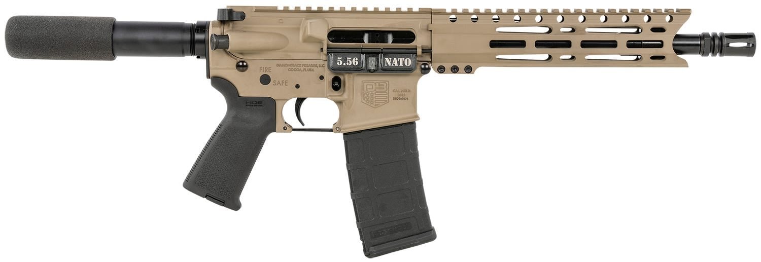 db1915k061c934 DIAMONDBACK FIREARMS DB-15 PIST 5.56MM FDE 10"