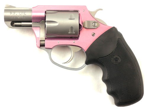 CHARTER ARMS PINK LADY 22WMR - 2" PINK/SS RUBBER