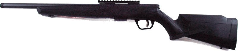 SAVAGE B17FV-SR 17HMR 16.25" - HEAVY BBL THREADED BLACK SYN