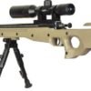 CRICKETT PRECISION RIFLE 22LR - BLUED/FDE THREADED W/SCOPE