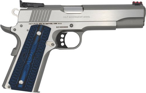 COLT GOLD CUP LITE 9MM 5" 8RD - STAINLESS BLUE G10 GRIPS