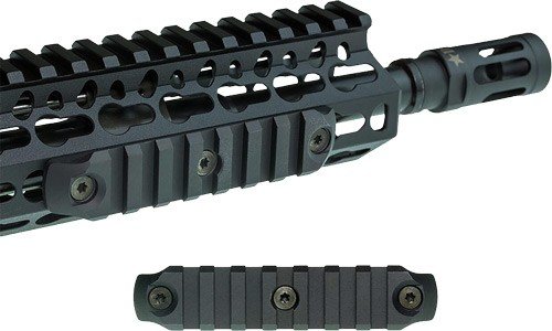 BCM RAIL SECTION--NYLON KEYMOD - 4" RAIL BLACK