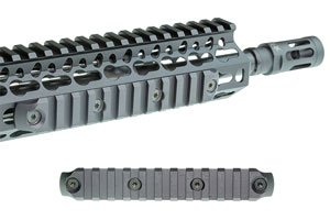 kmr1913n5blk_mounted.jpg BCM RAIL SECTION--NYLON KEYMOD - 5.5" RAIL BLACK