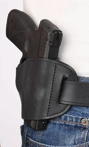 mlbl_in-use.jpg BULLDOG BELT SLIDE HOLSTER BLK - RH LARGE FRAME AUTOS