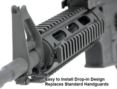 UTG RAIL PICATINNY AR-15 7" - 2-PC DROP-IN CARBINE LENGTH