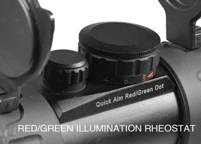 UTG RED DOT 4.0 MOA DOT 38MM - WITH INTEGRAL MOUNT