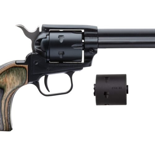 HERITAGE MANUFACTURING 22LR/22M BLK/CAMO LAM 4.75" FS