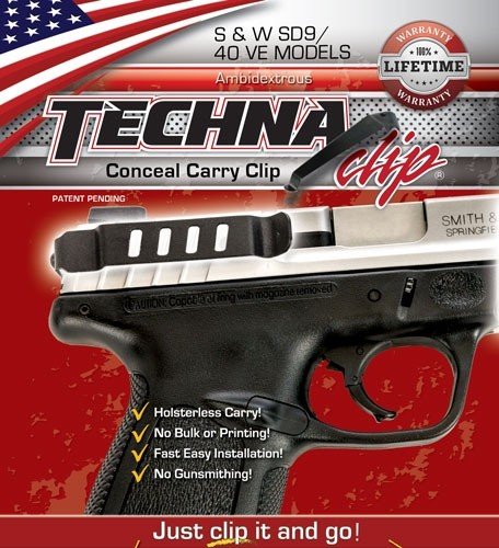 TECHNA CLIP HANDGUN RETENTION - CLIP S&W SDVE 9/40 RH/LH