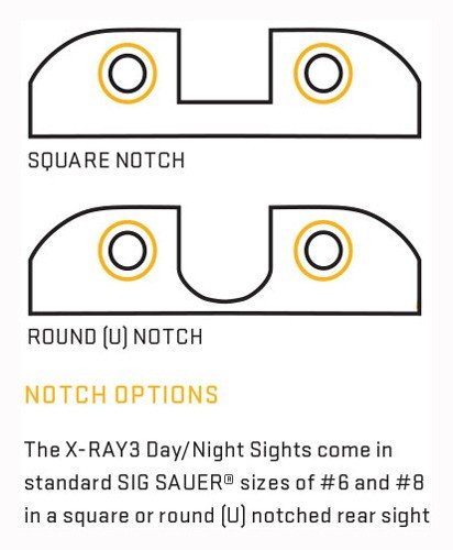 sox10004_sq-vs-rd.jpg SIG PISTOL SIGHT XRAY3 - TRITIUM #8 FRONT #8 REAR RND