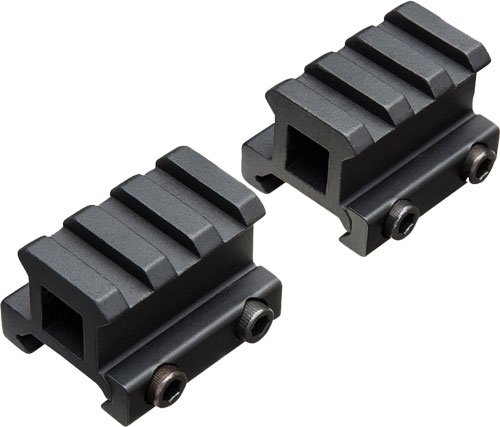 TRUGLO 2-PIECE PICATINNY RISER - MOUNT 3/4" RISE 1.36" LENGTH