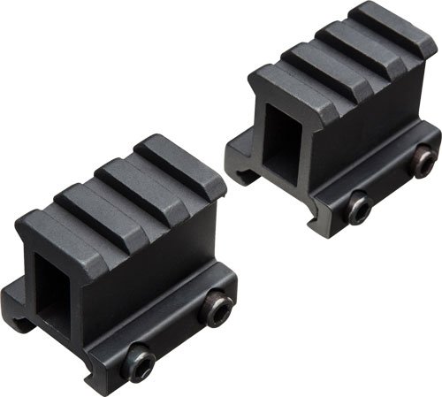 TRUGLO 2-PIECE PICATINNY RISER - MOUNT 1" RISE 1.36" LENGTH