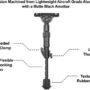 UTG BIPOD RECON FLEX KEYMOD - MATTE BLK CENTER H 5.7"-8"