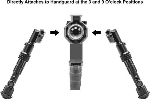 tlbpdk01_3.jpg UTG BIPOD RECON FLEX KEYMOD - MATTE BLK CENTER H 5.7"-8"