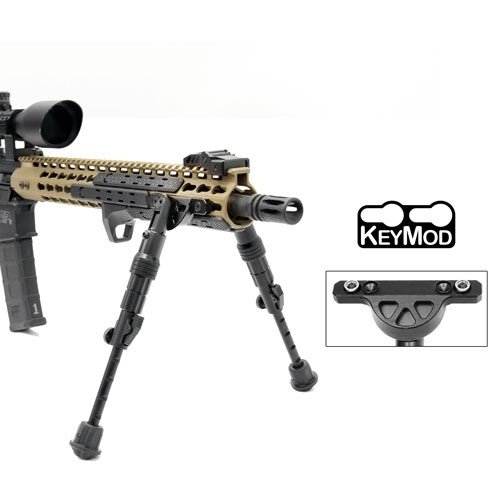 tlbpdk01_5.jpg UTG BIPOD RECON FLEX KEYMOD - MATTE BLK CENTER H 5.7"-8"