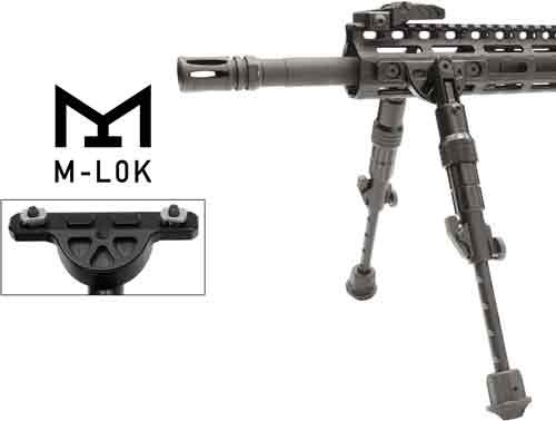 tlbpdm02_ongun.jpg UTG BIPOD RECON FLEX M-LOK - MATTE BLK CENTER H 8.0"-11.8"