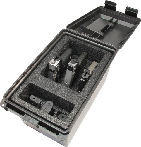 MTM TACTICAL PISTOL HANDGUN - CASE 3 GUN DARK GREY
