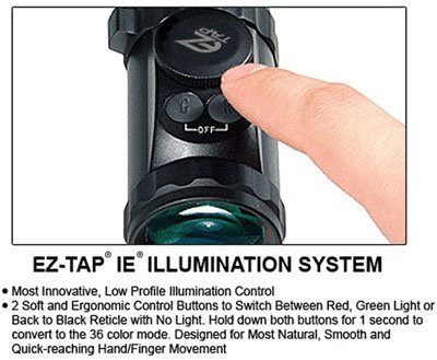 u6245aoiew_illumination_1.jpg UTG SCOPE 6-24X50 1" AO - 36 COLOR ILLUMINATED MIL-DOT