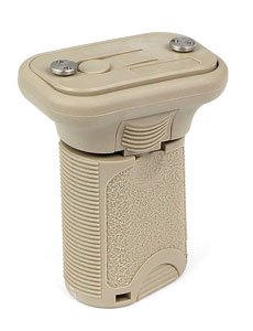 vgskmfde_back_motion.jpg BCM VERTICAL GRIP SHORT FDE - FITS KEYMOD RAILS