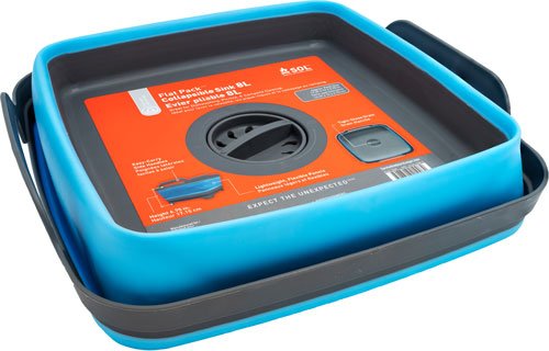 ARB SOL FLAT PACK SINK 8 LITER - W/CARRY HANDLES TWIST DRAIN